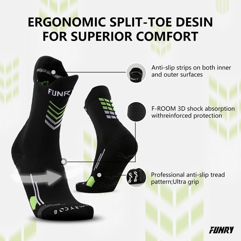 FUNRY Store BOOTSmate Grip Socks Soccer,Ultra Non-Slip,Breathable Soccer Socks for Runing & Basketball, Unisex Fit for Men & Women - Image 4